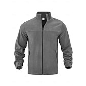 Herre Utendørs jakke Fleece-jakke Formell Hjem Hold Varm Lomme Grunnleggende Vår Høst Helfarge Aktiv Nøytral Skjortekrage Normal Mørkegrå Svart Hvit Lilla Oransje Jakker billige Uformelle jakker-Herre Utendørs jakke Fleece-jakke Formell Hjem Hold Varm Lomme Grunnleggende Vår Høst Helfarge Aktiv Nøytral Skjortekrage Normal Mørkegrå Svart Hvit Lilla Oransje Jakker