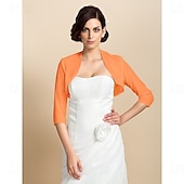 コート/ジャケット シフォン ウェディング/パーティーイブニング ウェディングラップ/ボレロ ドレーピング/単色 インパクトを与えるドレス お買い得  ウェデイングラップ-コート/ジャケット シフォン ウェディング/パーティーイブニング ウェディングラップ/ボレロ ドレーピング/単色 インパクトを与えるドレス