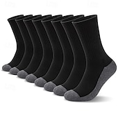 Недорогие мужские носки-Муж. 5 пар Мульти пакеты Носки Носки для бега Повседневные носки Черный Белый Цвет Контрастных цветов Отпуск Для занятий спортом Повседневные Классический Средней плотности Весна Осень