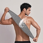 رخيصةأون أدوات الحمام-منشفة تقشير للجسم - إسفنجة تقشير للجسم - كورية &amp;اليابانية &amp;قطعة قماش إسفنجية شبكية أفريقية - غسالة غسيل طويلة الظهر للاستخدام في حوض الاستحمام