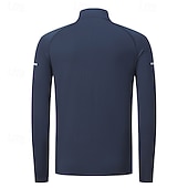 Χαμηλού Κόστους T-shirts και αμάνικα μπλουζάκια για τρέξιμο-Ανδρικά Μονόχρωμο Tricou de Alergat Πουκάμισο γυμναστικής Αθλητική κορυφή Φθινόπωρο / Χειμώνας Τρίμηνο φερμουάρ Μακρυμάνικο Ένδυση γυμναστικής και άθλησης Moale Αναπνέει