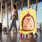 abordables Ropa de casa y zapatillas para el hogar-Funda estampada para maleta de viaje, protectora, elástica, de spandex, antipolvo, para hombres y mujeres