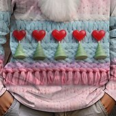 ieftine Tricouri de Crăciun pentru copii-Crăciun Băieți 3D Grafic Mos Craciun Tricou Manșon Lung Primăvară Toamnă Modă De Bază Copii 4-12 ani Stil Nautic În aer liber Casual Zilnic Fit regulat