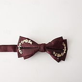 Недорогие Мужские галстуки и бабочки-Муж. Галстуки Мода Классика Современный современный Бант Флокировка С узором Свадебные прием На каждый день