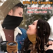 economico Corone, Ghirlande &amp; Decorazioni-Scaldacollo elasticizzato in maglia - elegante sciarpa in poliestere tinta unita con fodera in velluto per uomo &amp;donne - calde &amp;accogliente, perfetto per le attività all&#039;aperto - 80% poliestere &amp;20%