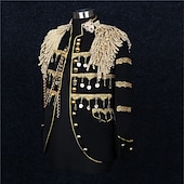 abordables Tapas-Real Abrigo Baile de Máscaras Chaqueta de circo Príncipe Aristócrata Retro Antiguo Rococó Adulto Hombre Carnaval Mascarada Evento / Fiesta Disfrazarse