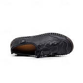 preiswerte Stiefeletten-Braune, handgefertigte Freizeitschuhe für Herren mit weicher Gummisohle und elastischem Kordelzug, bequeme Outdoor-Fahrschuhe für Reisen und den Alltag