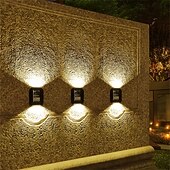 levne Venkovní nástěnná světla-1 ks 0,5 W venkovní nástěnná světla ovládání světla bílá teplá žlutá 1,2 V nádvoří zahrada 6 LED korálků