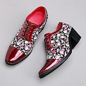 abordables Chaussures Déclaration-Chaussures à talons hauts noires à motif floral pour homme – Design élégant et tendance, parfaites pour les événements formels, les tenues tendance et les sorties en soirée