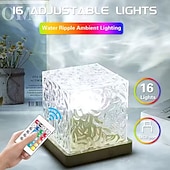 cheap Projector Lamp&amp;Laser Projector-16 Color Water Ripple USB Night Light - Touch&amp;remote Control Automatic Rotation Starry Sky Projection Effect - Perfect Romantic Gift for Christmas and Party Decoration