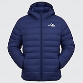 economico giacche e cappotti grafici da uomo-Per uomo Grafico Montagna Cappotto Invernale Giacca Piumino Giacca imbottita Calore Termico Impermeabile alla pioggia Leggero Casual All'aperto Quotidiano Giacca imbottita trapuntata con cappuccio