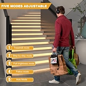 cheap Lamp Bases &amp; Connectors-32 Channel Motion Sensor LED Stair Controller Automatic Staircase Lighting Controller Short Circuit Proof Stairway Step Light Controller Adjustable Brightness for Indoor Under Stair Lighting DC12-24V