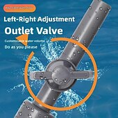 ieftine Produse de curatat-Aspirator manual pentru pietriș, 1,7/2,6 m, cu sifon profesional 3 în 1 pentru acvariu, cu supapă de debit reglabilă - schimbător de apă &amp;îndepărtare a resturilor, instrument de curățare a acvariului