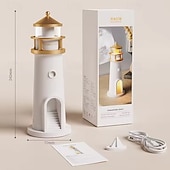 cheap Room Decor Lights-Moon Lamp Projection Lighthouse Lamps Night Light Remote Control Bluetooth Music Motion Ambient Lights Xmas Birthday Valentine's Day Gift