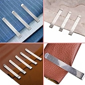 levne umění, řemesla a šití-10/20 ks stříbrně šedých spon na šikmou stuhu s vestavěným pravítkem, šicími a prošívacími nástroji pro kutilské projekty a tvoření s látkami