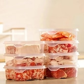 levne Kuchyňská úložiště-Lednička mražené maso box na konzervaci potravin průhledná mrazicí nádoba na maso a zeleninu s víkem chladnička mražené maso přihrádka na maso mrazák box na uchovávání čerstvého jídla