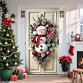 billiga Garage &amp; Dörr Banners-Jul Affischer Dörrskydd Utomhus banderoller Snögubbe Strumpbyxor söt stil 3D Fest Studentboende Tonårsrum Killar Man Cave Frat Sovrum Bakgrundsfotografering Ytterdörr Heminredning