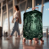 economico Abbigliamento da casa e pantofole per la casa-Coprivaligia elastico con stampa di paesaggi, protezione per valigia elastica, coprivaligia da viaggio