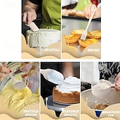 Ensemble de 23 pièces en acier inoxydable épais, comprenant un bol à œufs avec couvercle, un saladier à fond antidérapant en silicone, des ustensiles de pâtisserie, un bol mélangeur et un bassin. abordables Ensemble de Cuisine-Ensemble de 23 pièces en acier inoxydable épais, comprenant un bol à œufs avec couvercle, un saladier à fond antidérapant en silicone, des ustensiles de pâtisserie, un bol mélangeur et un bassin.