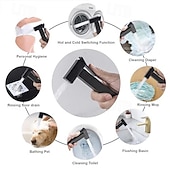 Недорогие Смесители для ванны-Биде кран черный Самоочищение Современный