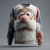 Csúnya karácsonyi pulóver Férfi Mikulás Nyomtatott Pulóver pulóver Kötöttáru Kerek nyakkivágás Alkalmi Vakáció Napi Melegen tartani Hosszú ujj Tavasz Ősz Tél Fehér / Piros Sárga Rubin olcso férfi csúnya pulóverek-Csúnya karácsonyi pulóver Férfi Mikulás Nyomtatott Pulóver pulóver Kötöttáru Kerek nyakkivágás Alkalmi Vakáció Napi Melegen tartani Hosszú ujj Tavasz Ősz Tél Fehér / Piros Sárga Rubin