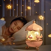 economico Luci Notturne per Bambini-Proiettore Notturno Carousel Bunny 12 Film Musica e Altoparlante Bluetooth Proiettore di Stelle Rotante a 360° per Camera dei Bambini Lampada Nursery Ricaricabile Regalo di San Valentino per Bambine
