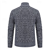 Męskie Sweter Rozpinany Przycięty sweter Sweter z zamkiem Sweter z dzianiny Prążkowany Robić na drutach Zwykłe topy Niejednolita całość Kieszeń Równina Kołnierz stawiany Moda Klasyczny Urlop Dzienne tanie męski sweter rozpinany-Męskie Sweter Rozpinany Przycięty sweter Sweter z zamkiem Sweter z dzianiny Prążkowany Robić na drutach Zwykłe topy Niejednolita całość Kieszeń Równina Kołnierz stawiany Moda Klasyczny Urlop Dzienne