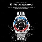 abordables Relojes de Cuarzo-OLEVS 5657 relojes de cuarzo de lujo regalo para hombres marca top reloj de vestir mecánico automático luminosa con calendario de acero inoxidable