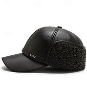 Χαμηλού Κόστους Καπέλο μπέιζμπολ ανδρών-Ανδρικά Χειμερινά Καπέλα Χειμωνιάτικο ζεστό καπάκι Χειμερινό καπέλο μπέιζμπολ με πτερύγια αυτιών Χειμερινό καπέλο μπέιζμπολ Μαύρο Πολυεστέρας Φλις Μοντέρνα Σύγχρονη Σύγχρονη