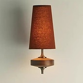 baratos Indoor Wall Lights-Wall Light corridor Japanese bedroom fabric lamp antique hotel bedside lamp