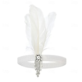 economico Abiti degli anni '20-Set Anni Ruggenti Anni 1920 Midi Abito Flapper Abito da cocktail Costume di fantasia con accessori Maniche corte Il grande Gatsby Ragazza Flapper Paillettes Frangia con nappe Scollo a V Costume Per