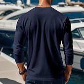 Χαμηλού Κόστους Κοντομάνικες μπλούζες από κορντούρα-Ανδρικά Μπλουζάκι Κοτλέ πουκάμισο Μπλουζάκι μπλουζάκι Μακρυμάνικο Σκέτο Pit Strip Μονόχρωμη Μοντέρνα Υψηλής Ποιότητας Βασικό Κουμπί επάνω Ζεστό Χένλι Causal Διακοπές Δρόμος Άνοιξη Φθινόπωρο Χειμώνας