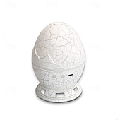 abordables Luces de Decoración de Habitación-Proyector Aurora Huevo de Dinosaurio luz LED nocturna de galaxia control remoto Bluetooth temporizador para decoración de dormitorio y sala de estar regalo de San Valentín