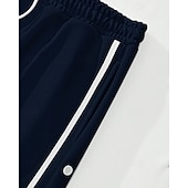 cheap Running Pants &amp; Tights-Men's Wide-leg Sweatpants sport pants Casual Pants with Pockets Split High Waist Bottoms Gym Athleisure Workout Spring Fall Breathable Gym Workout Track Regular Fit Sportswear Activewear Solid Colored