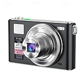 halpa Digitaalikamera-Uusi 4k fhd -digikamera 64 gigatavun muistikortilla vuodelta 2025, kompakti, pieni ja edullinen ladattava valokuvauskamera, 64 megapikselin automaattitarkennuskamera, erittäin sopiva aloitteleville