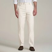 preiswerte Schlank-Herren Hose Anzughose Chinos Tasche Knöpfe Einfach Komfort Formell Party Arbeit Mode Klassicher Stil Marineblau Hellgrau Mikroelastisch