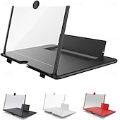 Недорогие Товары для дома-10/12-дюймовый изогнутый 3D-увеличитель для экрана телефона со складной подставкой — портативный многофункциональный объектив для фильмов и игр &amp;видеозвонки, совместимые со всеми смартфонами