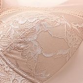 tanie Biustonosze sportowe i kamizelki-Damskie Biustonosz do jogi Stanik sportowy Bielizna Niskie wsparcie Oddychający Bezprzewodowy Wyściełany Jednolity/zwykły kolor Sport Odzież sportowa Czarny Rumiany róż Siłownia Trening Bieganie