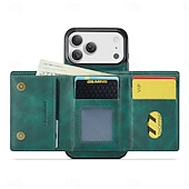 Недорогие Чехлы для iPhone-телефон Кейс для Назначение iPhone 17 Pro Max i16 15 14 Pro Max Plus 13 Pro Max Кейс на заднюю панель Защита от удара Ретро ТПУ ПК Кожа PU