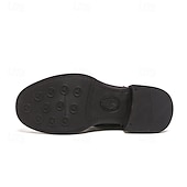 baratos Botas de trabalho-Botas masculinas de couro sintético bicolor, pretas e marrons, com tira de fivela lateral e design de gáspea dobrada, botas vintage feitas à mão para amantes da moda retrô