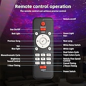 abordables Luces de Decoración de Habitación-Proyector Aurora Huevo de Dinosaurio luz LED nocturna de galaxia control remoto Bluetooth temporizador para decoración de dormitorio y sala de estar regalo de San Valentín