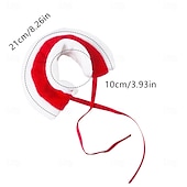 abordables Disfraz para Mascotas-Lindo conjunto navideño para mini mascotas: capa blanca con ribete de piel y mangas a cuadros. &amp;Accesorio de estrella para hámsteres &amp;animales pequeños