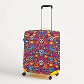 baratos Desgaste em casa e chinelos em casa-Capa protetora elástica para mala de viagem com estampa artística.