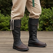economico Calzature-scarpe rinascimentali medievali vintage retrò pirata cavaliere ritter scarpe da uomo unisex per eventi / feste in maschera stivali medievali fantasia