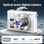 halpa Digitaalikamera-Uusi 4k fhd -digikamera 64 gigatavun muistikortilla vuodelta 2025, kompakti, pieni ja edullinen ladattava valokuvauskamera, 64 megapikselin automaattitarkennuskamera, erittäin sopiva aloitteleville