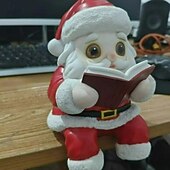 levne vnitřní vánoční osvětlení-Vánoční světla Santa Claus čtou knihu lampa Santa čtou knihu lampa roztomilá osvětlená socha Santa vintage vánoční stolní dekor vintage noční světlo pro vánoční párty domácí dekoraci