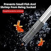 ieftine Produse de curatat-Aspirator manual pentru pietriș, 1,7/2,6 m, cu sifon profesional 3 în 1 pentru acvariu, cu supapă de debit reglabilă - schimbător de apă &amp;îndepărtare a resturilor, instrument de curățare a acvariului