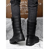 abordables Botas de invierno y nieve-Botas de nieve impermeables marrones para hombre: aislantes y duraderas, perfectas para deportes de invierno, raquetas de nieve y aventuras al aire libre.