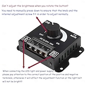 Недорогие Выключатели-Диммер для светодиодной ленты DC12V-24V 30A ШИМ-контроллер для регулятора яркости, регулировка яркости, включение/выключение с алюминиевым корпусом (алюминиевый диммер)