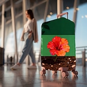abordables Ropa de casa y zapatillas para el hogar-Funda elástica para maleta con estampado floral, protector de equipaje de viaje
